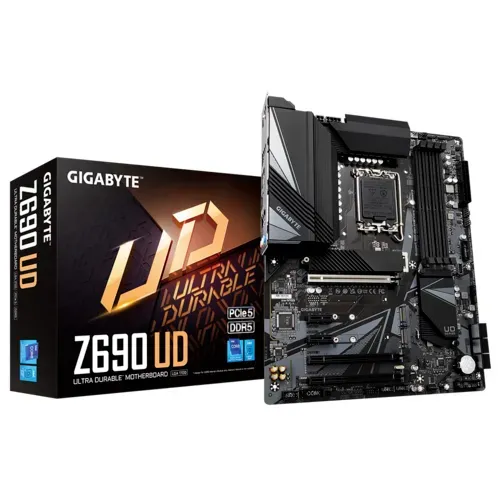 Placa Mãe Gigabyte Z690 UD, Intel LGA 1700, ATX, DDR5, M.2 NVMe, Lacrada