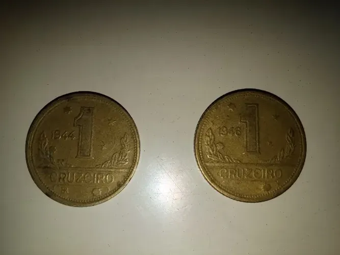 Moedas Antigas Brasil Nacionais 1 Cruzeiro 1946-1979 5 Cruzeiros 1980