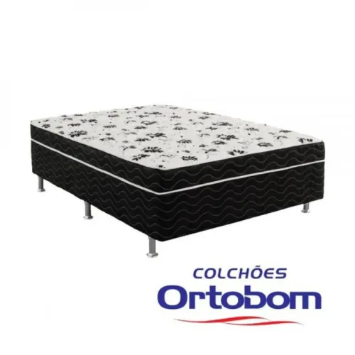 Cama box casal Ortobom espuma de cama box casal Ortobom espuma d28 - ENTREGA HOJE !!!