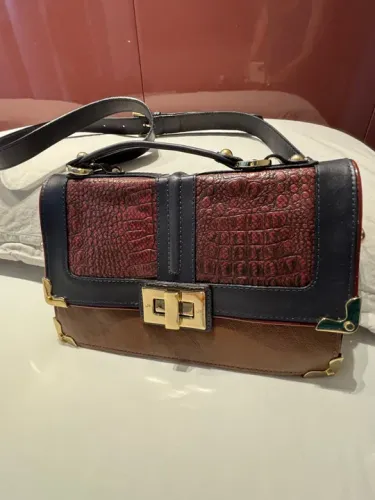 Bolsa Jorge Bischoff - Couro Crocco