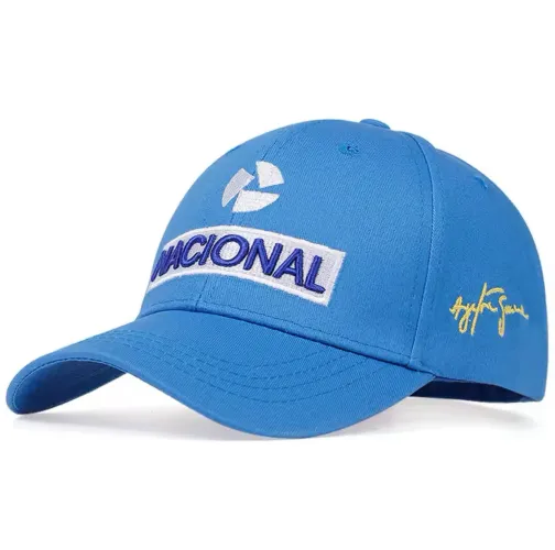 Boné nacional Ayrton Senna azul