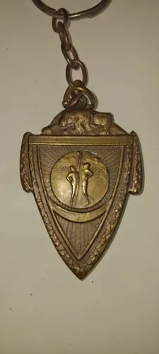 Basquete Raro Chaveiro de 1946 bola ao cesto