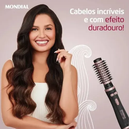 Escova Rotativa Mondial Black Rose Bivolt
