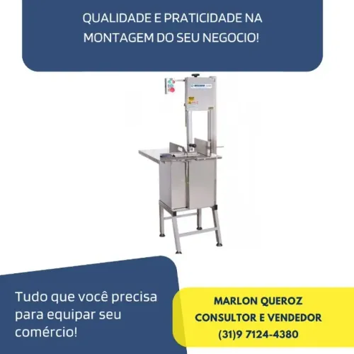 Serra Fita Beccaro Frigorifica Inox com Pé