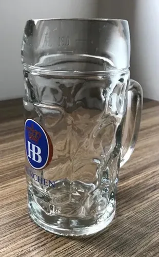02 canecas de vidro alemã para chopp vintage
