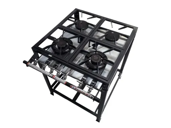 Fogão Industrial 4 Bocas Itajobi Baixa Pressão Boca Dupla