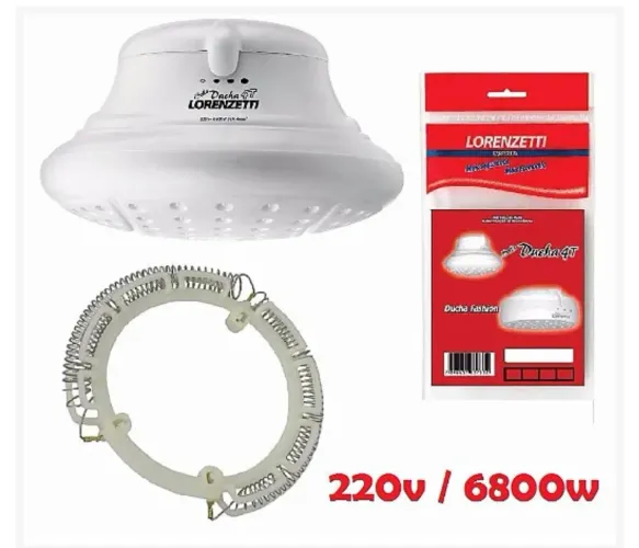 (LACRADA!) resistência p/ chuveiro bella ducha 4t 220v 6800w lorenzetti
