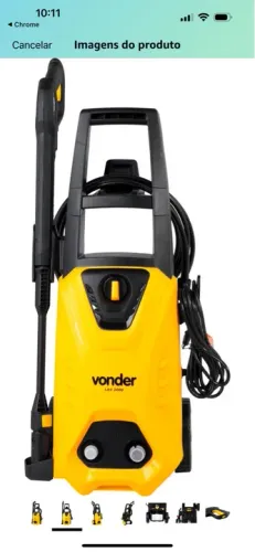 Lavadora Alta Pressao 2000 lbf/pol Lav2000 127v e 220v Vonder