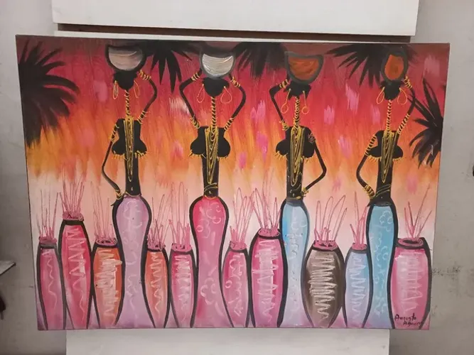 Quadro africanas 50x70 