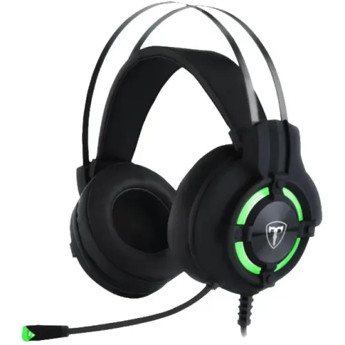 Headset Gamer T-Dagger Andes Led Led Green 7.1 USB - WZetta