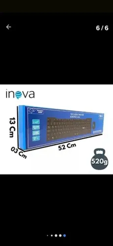 Teclado e mouse sem fio