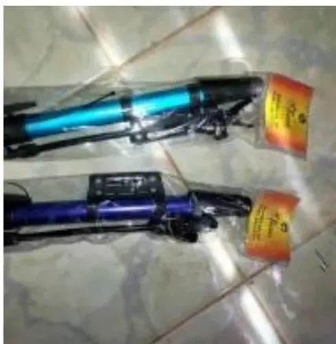 Bomba metálica pra bike