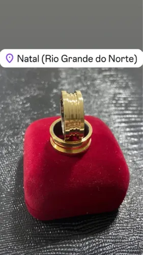 Lindo Par Alianças Modelo Bvlgari Moeda Antiga