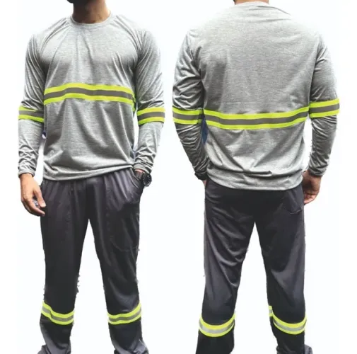 Conjunto operacional simples com faixa refletiva personalizado 
