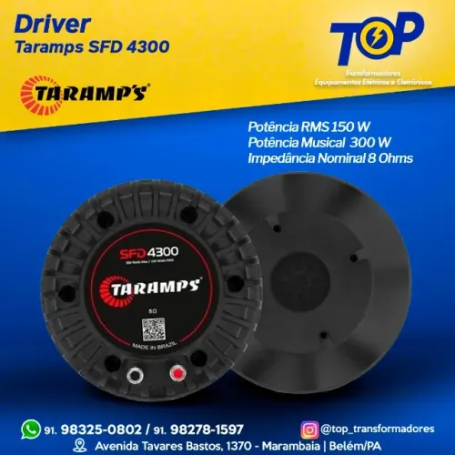 Driver Taramps 300w SFD 4300 fenólico
