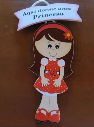 Placa Decorativa Princesa 