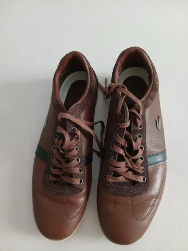 Tênis lacoste original marrom couro N40