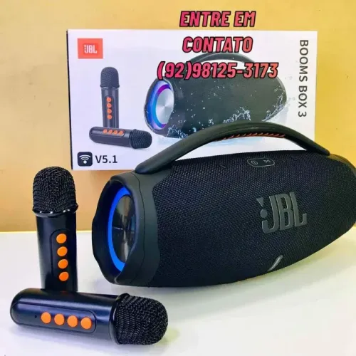 Caixa de Som Boombox 38cm - Entregas 9h as 22h
