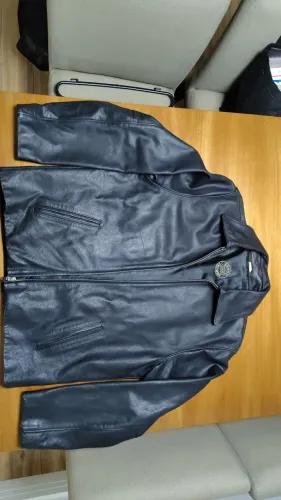 Blazer masculino couro legítimo