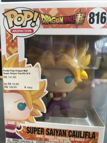 Funko Pop Dragon Ball Super Saiyan Caulifla 816 Original