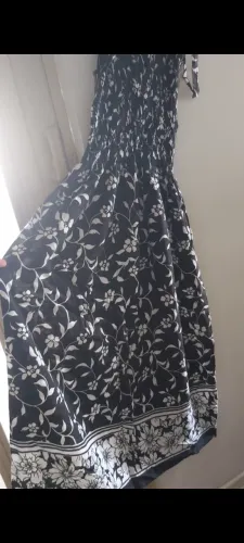 Vestido longo gg
