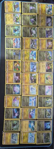 Lote cards Dragão pokémon 36 cards