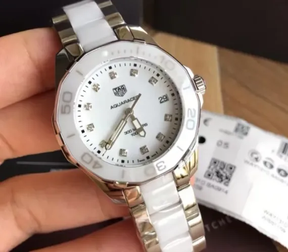 Relógio Heuer Aquaracer de quartzo feminino   35 mm