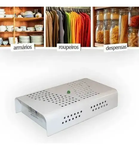 2 Desumidificador Anti-mofo Eletrônico Anti Ácaro Fungos 110v Cor Branco Voltagem 127v