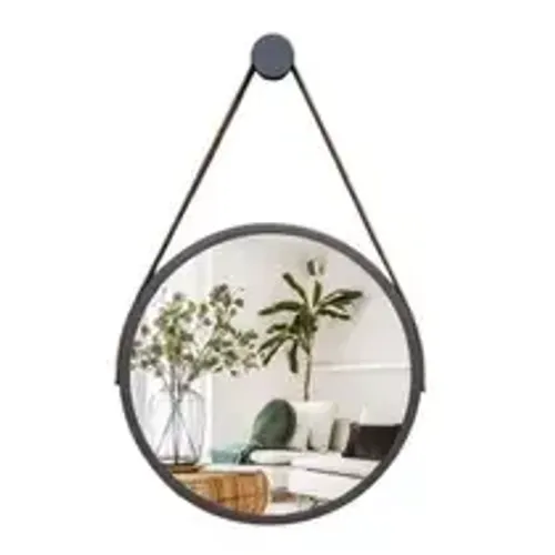 Espelho redondo 41cm com alça 