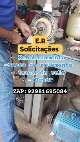 Rebobinadora, motores e geradores , bombas de picina, bomba de hidromassagem,