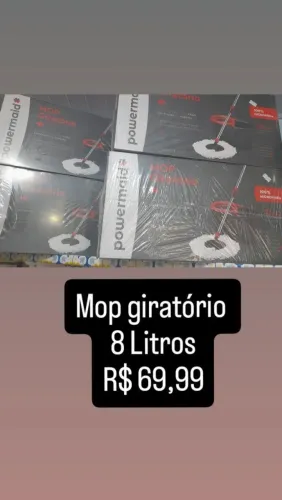 Mop Giratório 8 Litros - Limpeza Eficiente