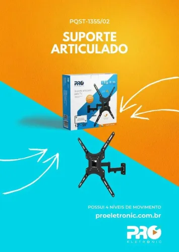 Suporte para Tv Articulado 13 a 55 Polegadas profissional