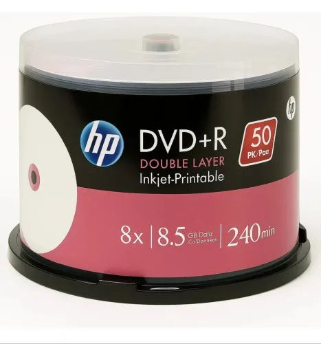 50 DVD HP 8.5 DUAL LAYER DVD+R