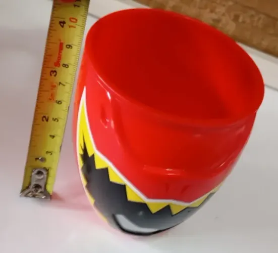 Copo Promocional Ranger Vermelho Power Rangers Dino Charge