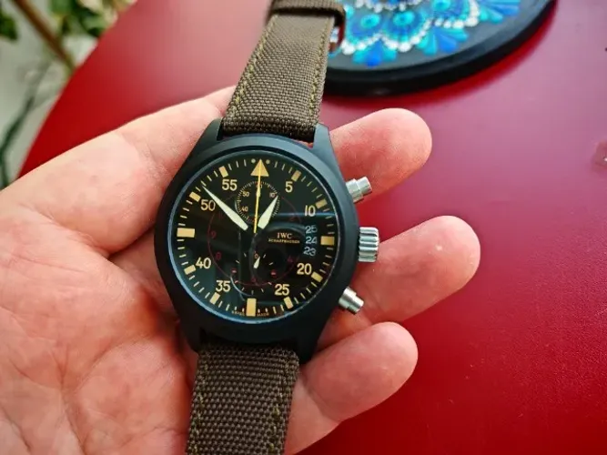 Relógio tipo IWC Top Gun AAA+ Quartz