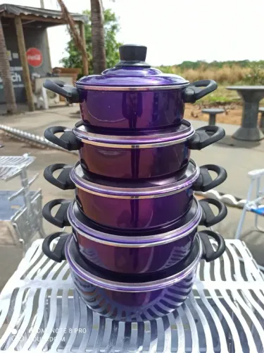 Conjunto de Panelas 5 Peças Roxo