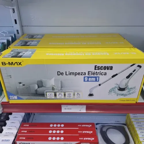 Mop Elétrico de Limpeza Recarregável 9 Acessórios