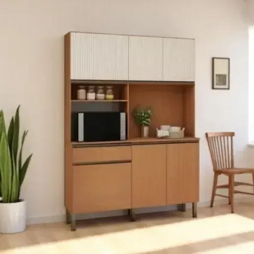  Cozinha Compacta Marina 100% MDF