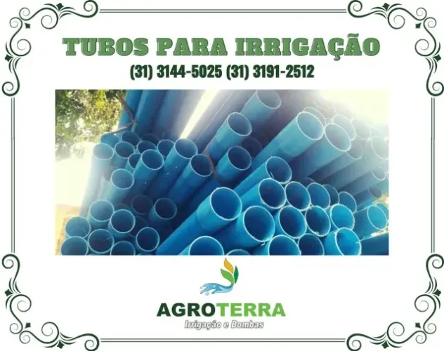 Tubo de Irrigação Azul PN80 50mm - Alta Pressão e Durabilidade