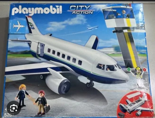 Playmobil City Ação - Avião e Torre de Controle