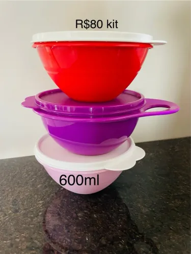 Kit Tigela tupperware