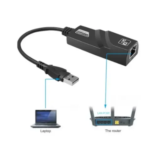 Adaptador de Rede USB 3.0 para RJ45 10/100/1000Mbps