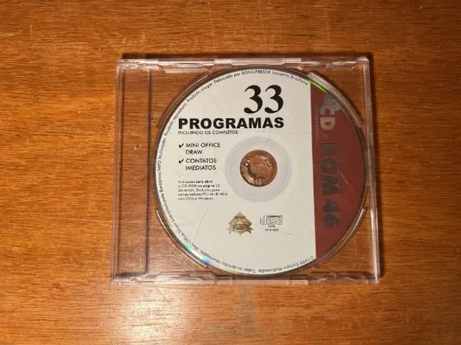 CD Revista DO CD-ROM COM 33 PROGRAMAS - EM ÓTIMO ESTADO