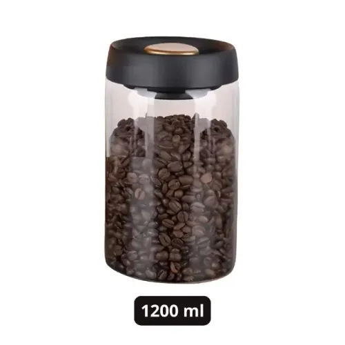 Pote Vidro Selado a Vácuo Para Armazenamento de Café - 1200 ml