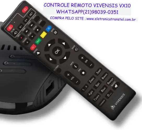 Controle Remoto VX10 Vivensis Original (2) unidades