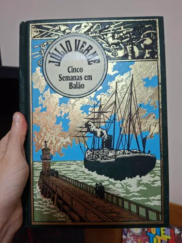 Livro "Cinco semanas em balão" Júlio Verne