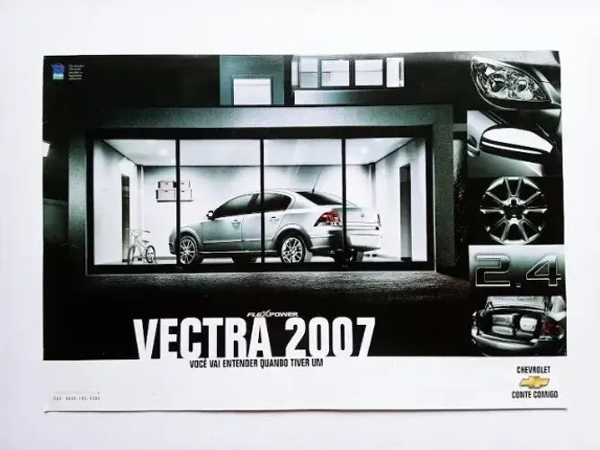 Chevrolet Vectra Elite 2007 - Folder, Catálogo, Prospecto