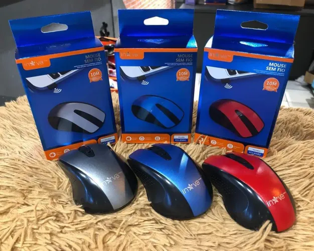 Mouse Sem Fio Inova 10m - 3 Cores