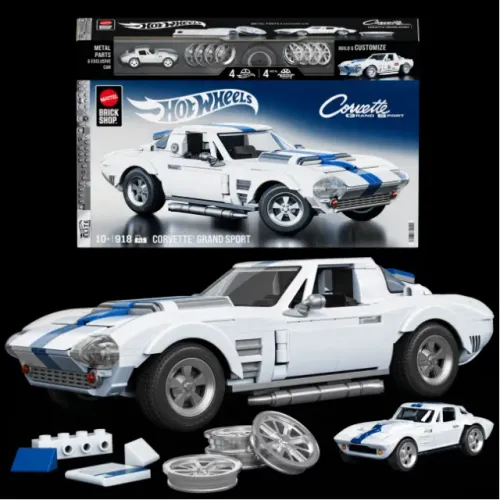Hot Wheels Corvette Grand Sport 1:16 Elite Series - Brick Shop