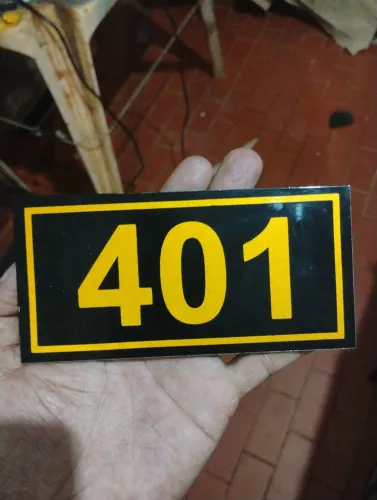 Placa de garagem